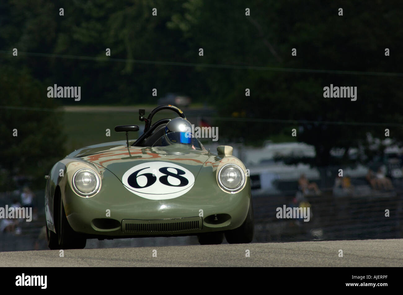 1960 Porsche 356 roadster driven by Mark Powell at the 2006 Kohler International Challenge with Brian Redman at Road America Stock Photo