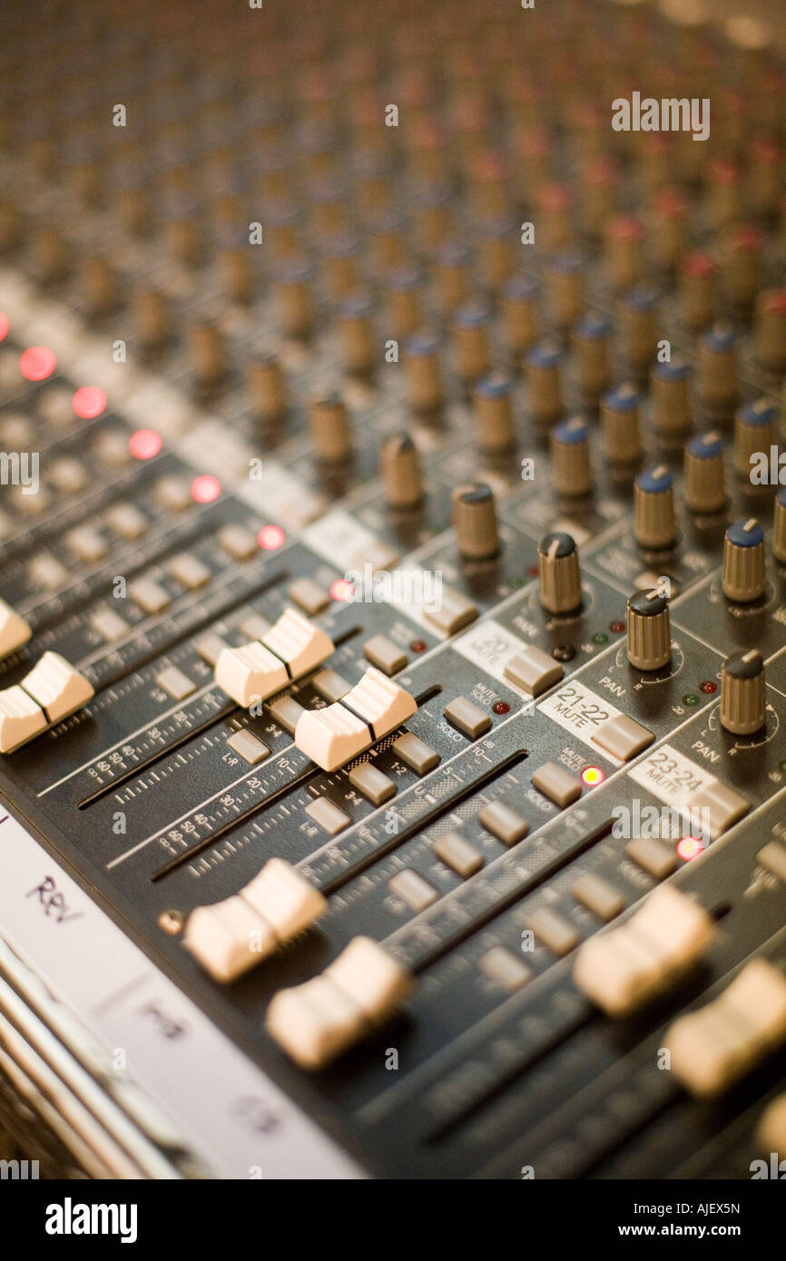 Sound Mixer Stock Photo
