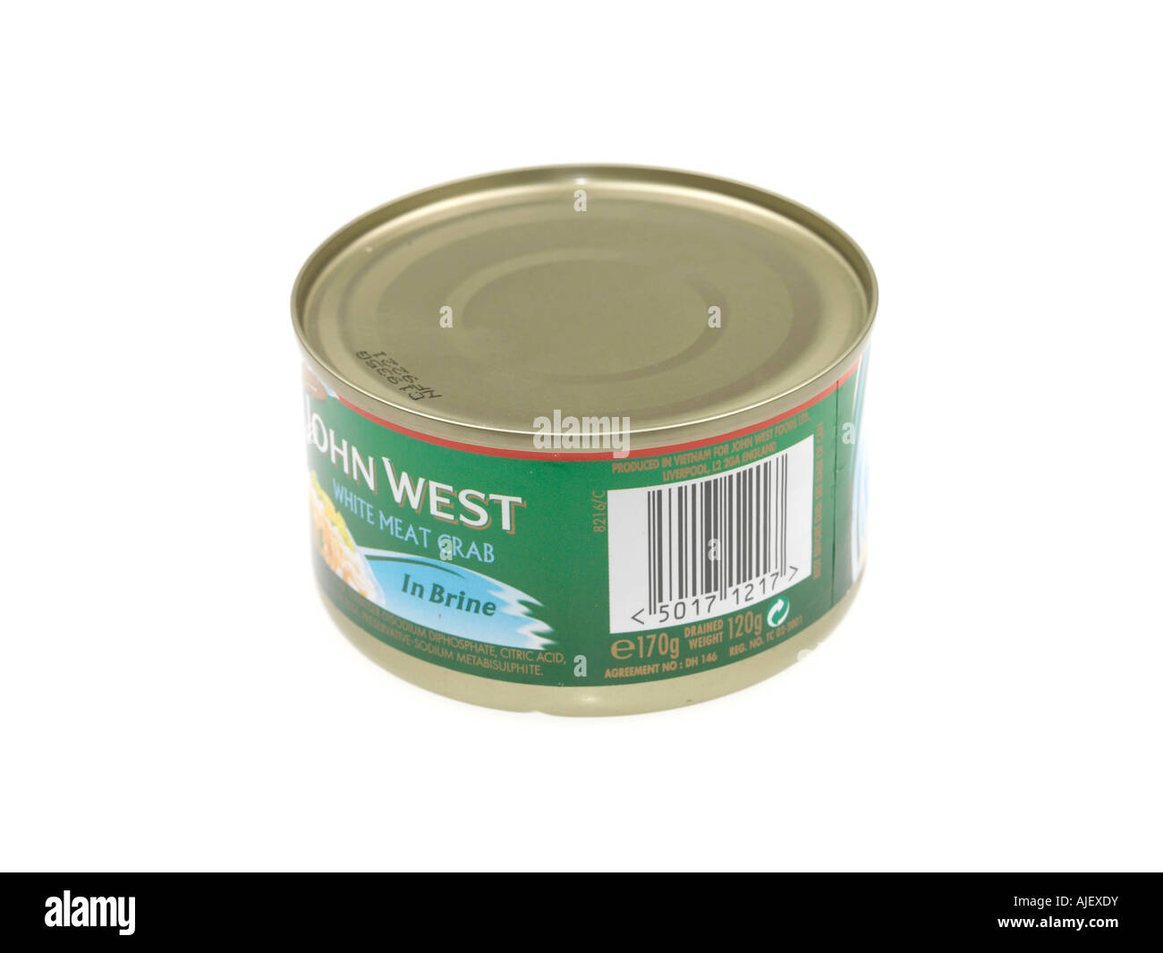 Can of White Crab Meat Stock Photo - Alamy