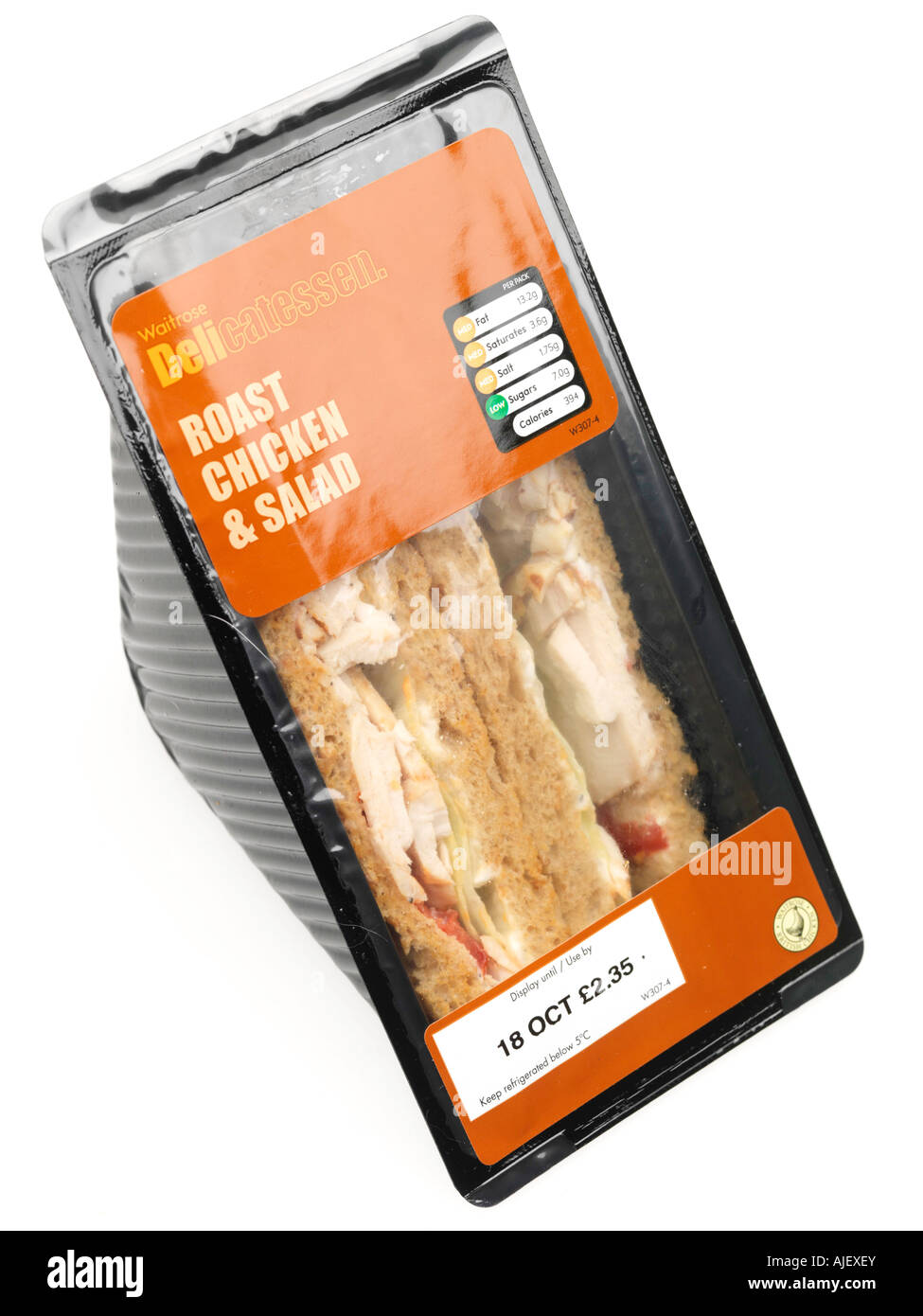 Roast Chicken and Salad Sandwich Stock Photo Alamy