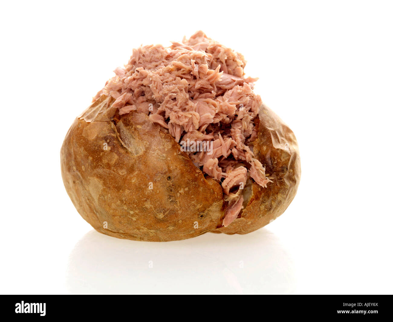 Jacket Potato With Tuna Stock Photo Alamy