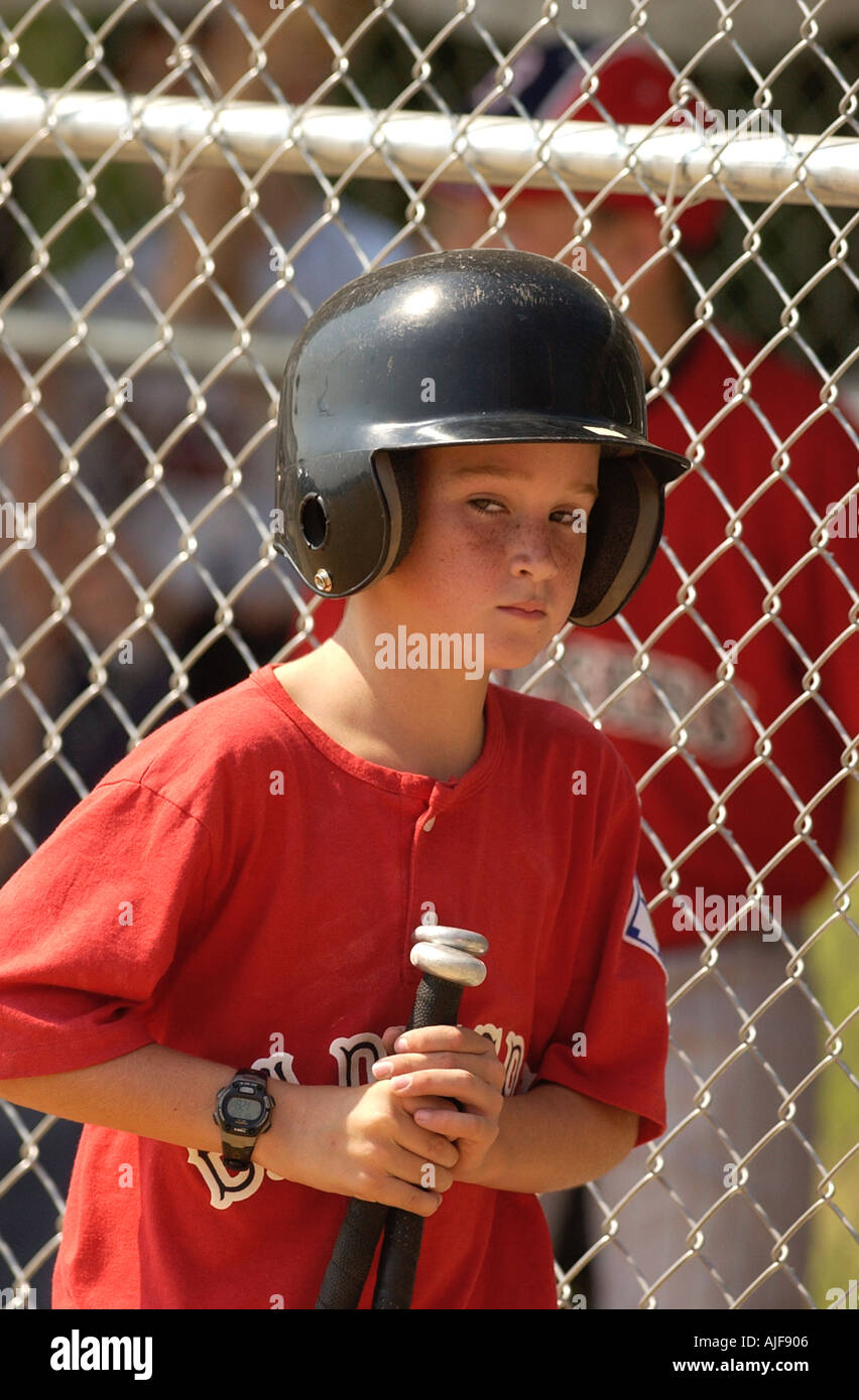 Youth baseball action Stock Photo Alamy