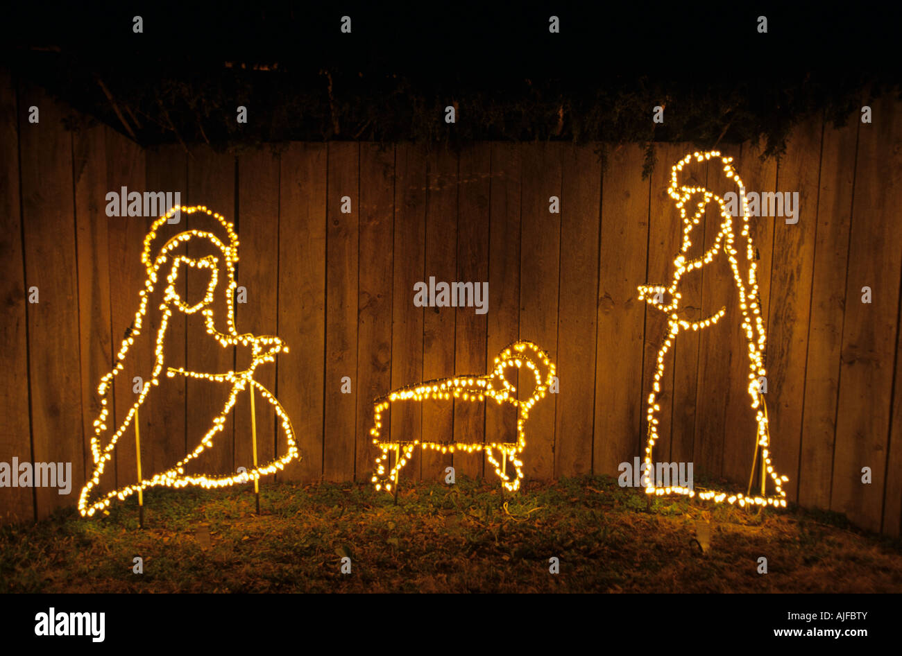 Traditional nativity scene Stock Photo