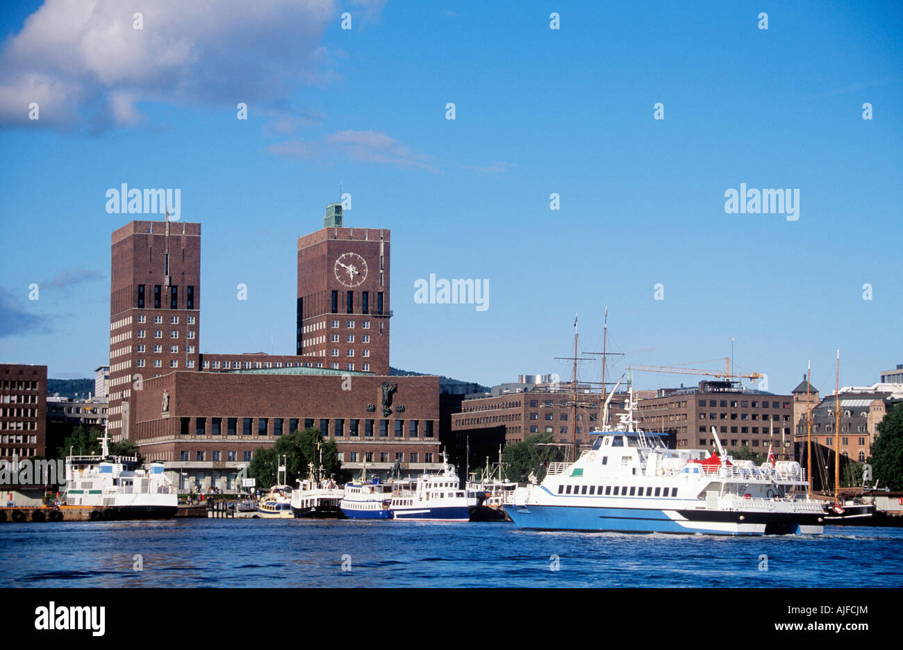 Oslo harbour Stock Photo
