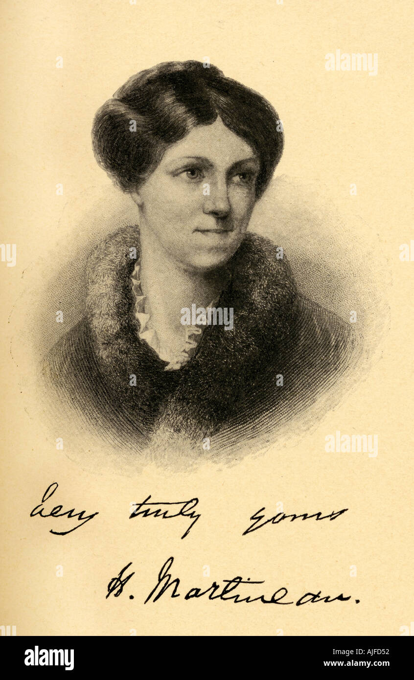 Harriet Martineau 1802 1876 British social theorist, Whig writer, social reformer, author, poet