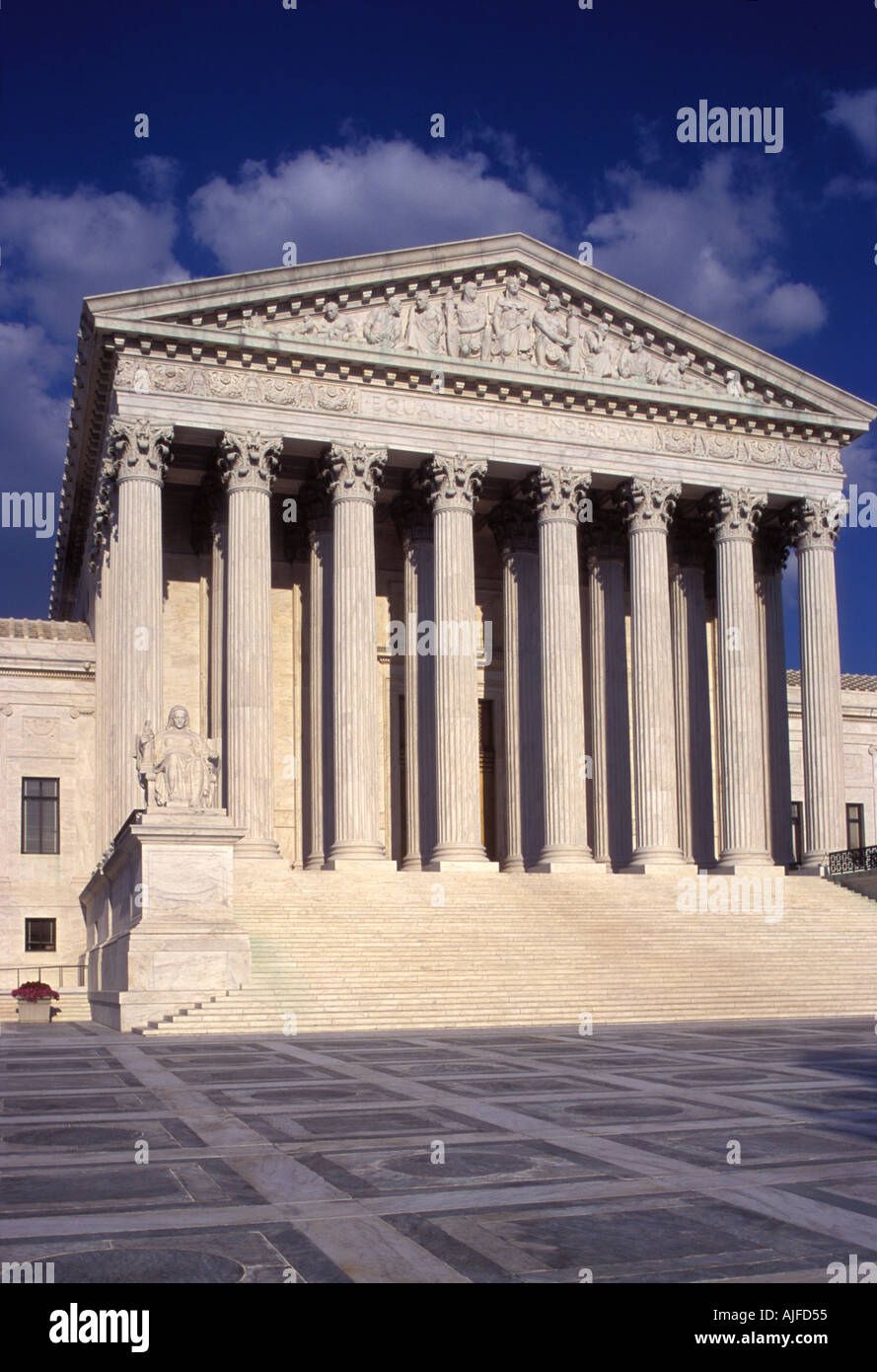 Supreme Court building in Washington D.C. Stock Photo