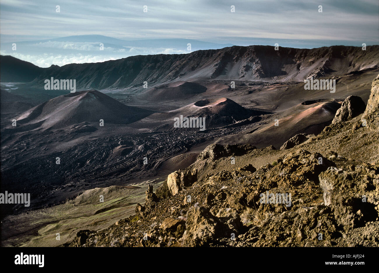 Cinder Cones Haleakala Crater Maui Hawaii Stock Photo Alamy