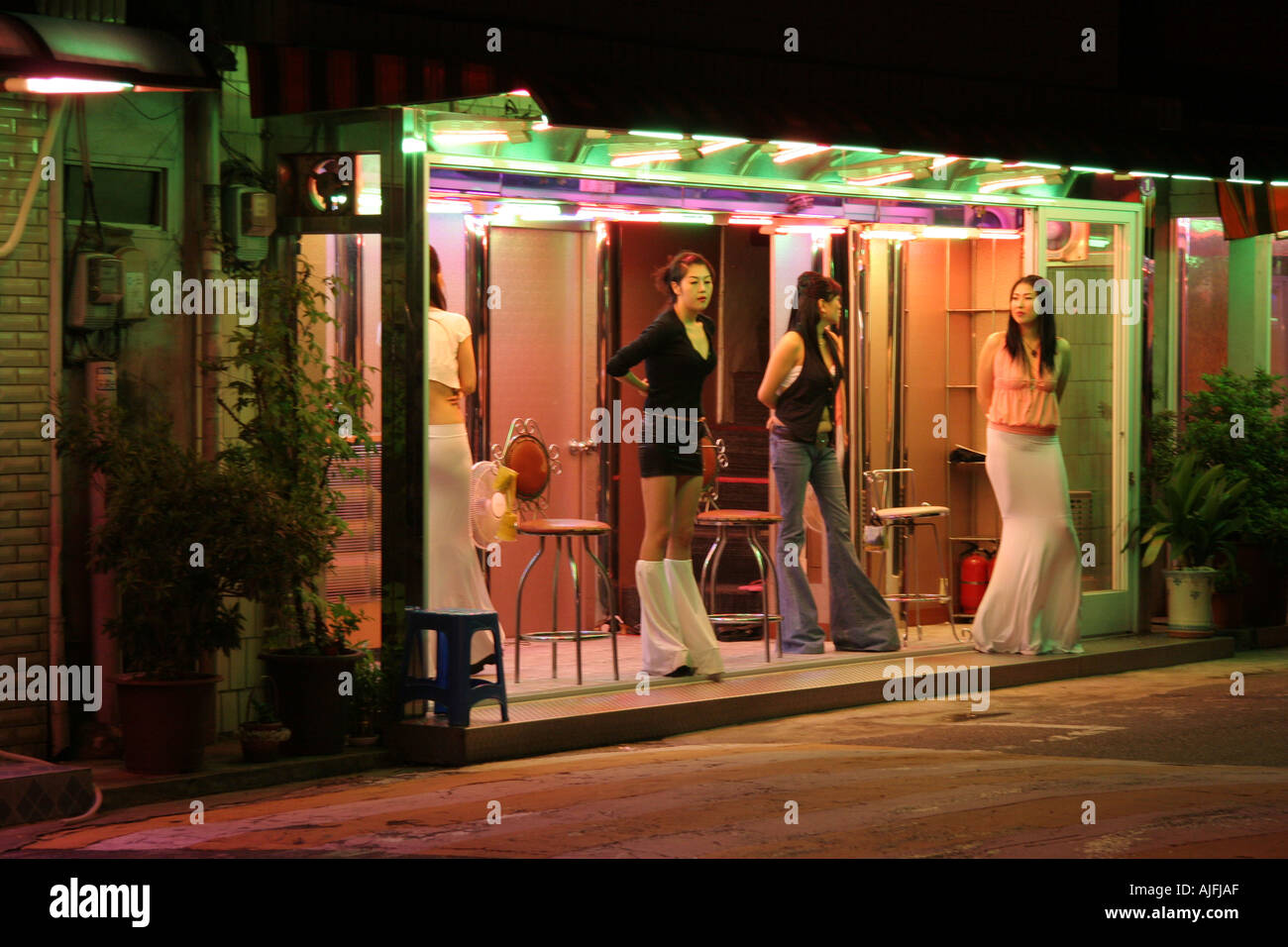 Street Brothels Asia Stock Photo Alamy