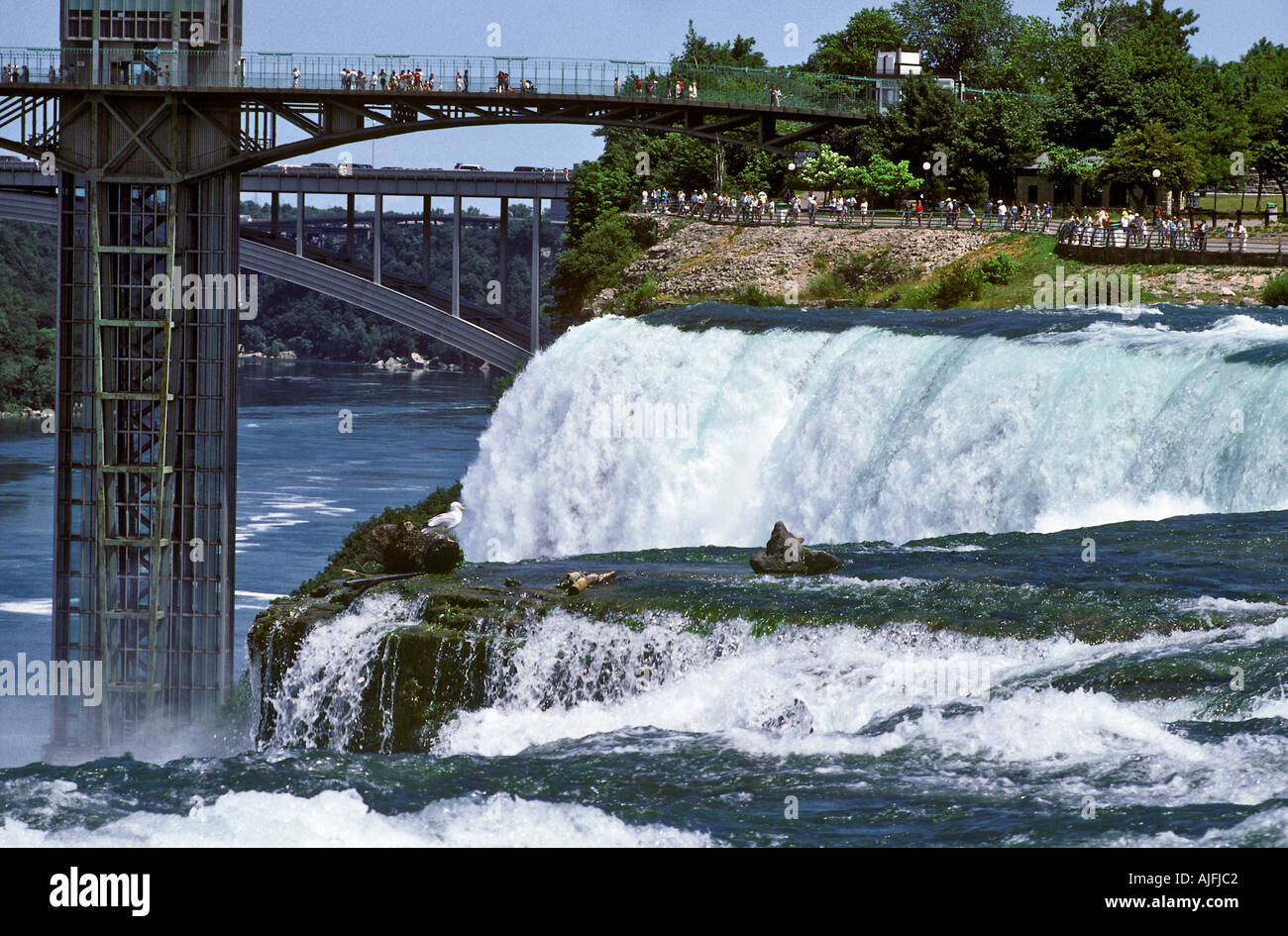 The American Falls at Niagara Falls NY Stock Photo