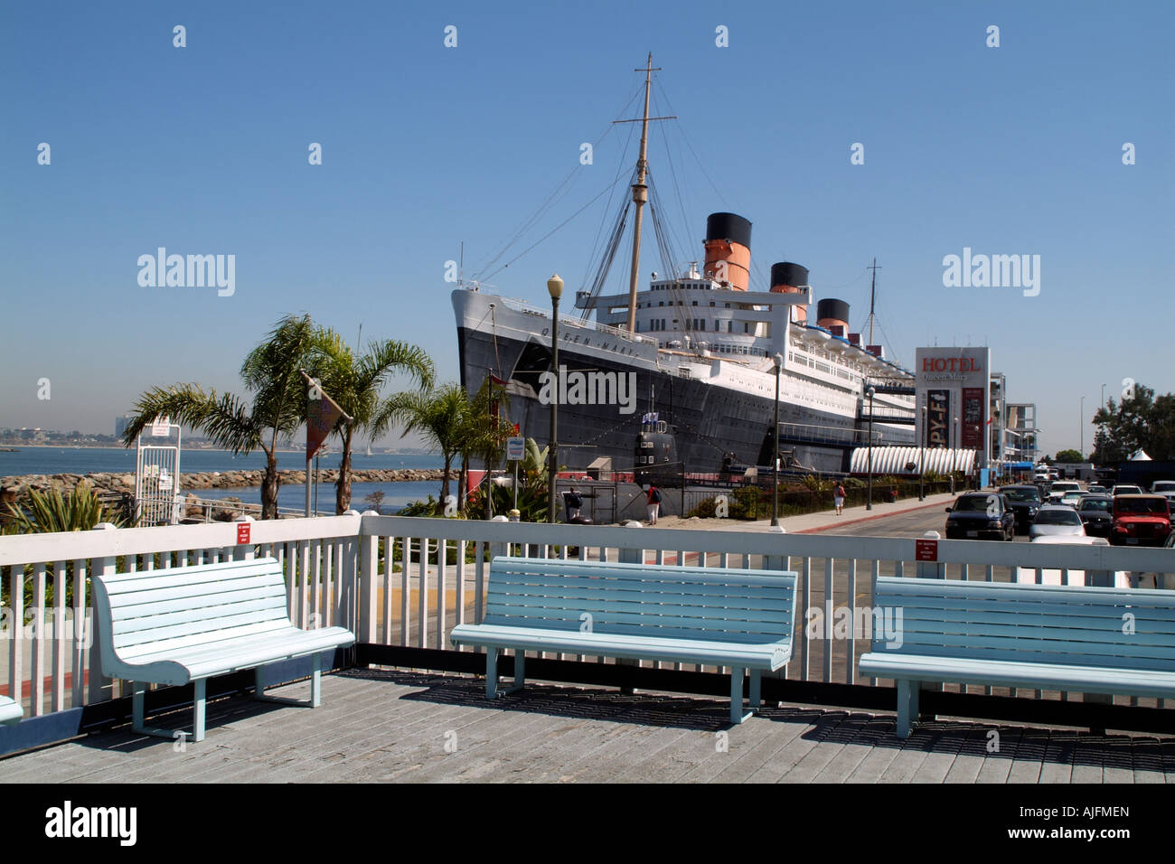 The Queen Mary Hotel Long Beach California USA Stock Photo Alamy