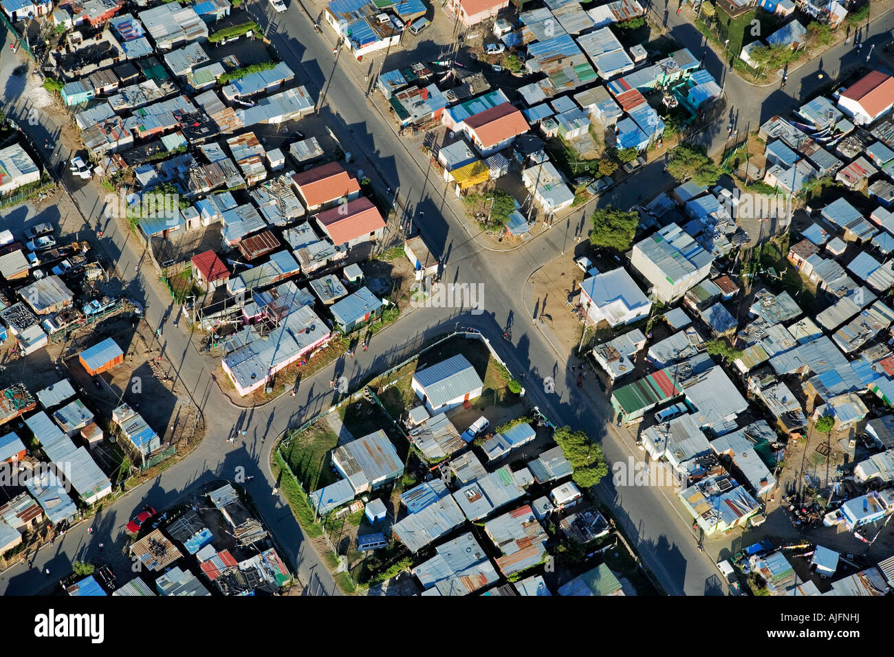 Aerial View Of An Informal Settlement On The Cape Flats Western Cape 