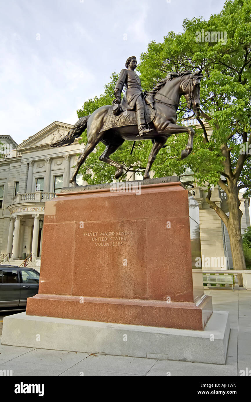 Statue to Maj Gen Brevet of the Pennsylvania Volunteer Army during the ...