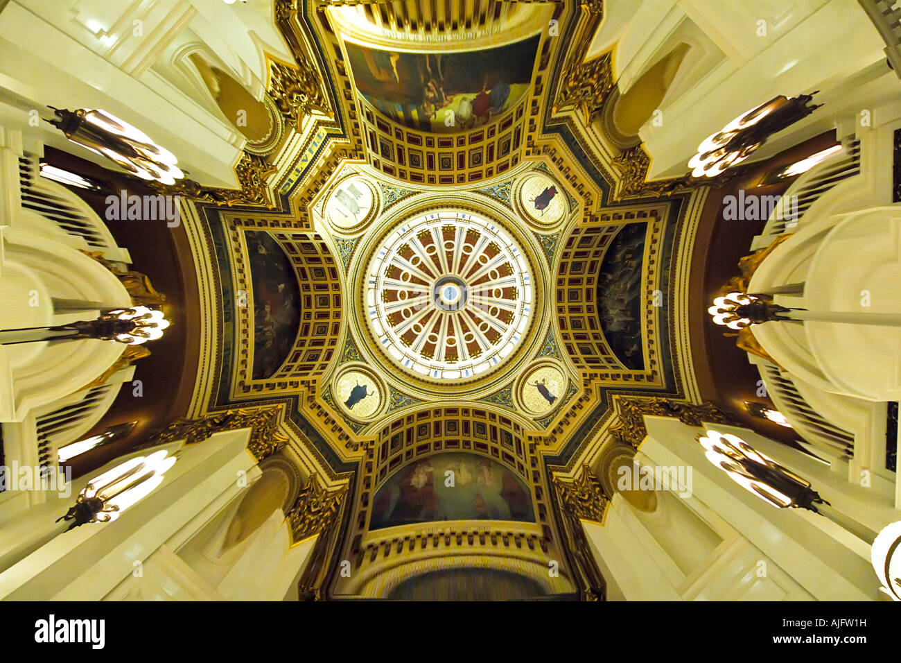 The Dome inside the State capitol building Harrisburg Pennsylvania PA ...