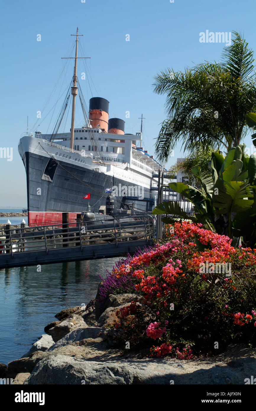 The Queen Mary Hotel Long Beach California USA Stock Photo Alamy
