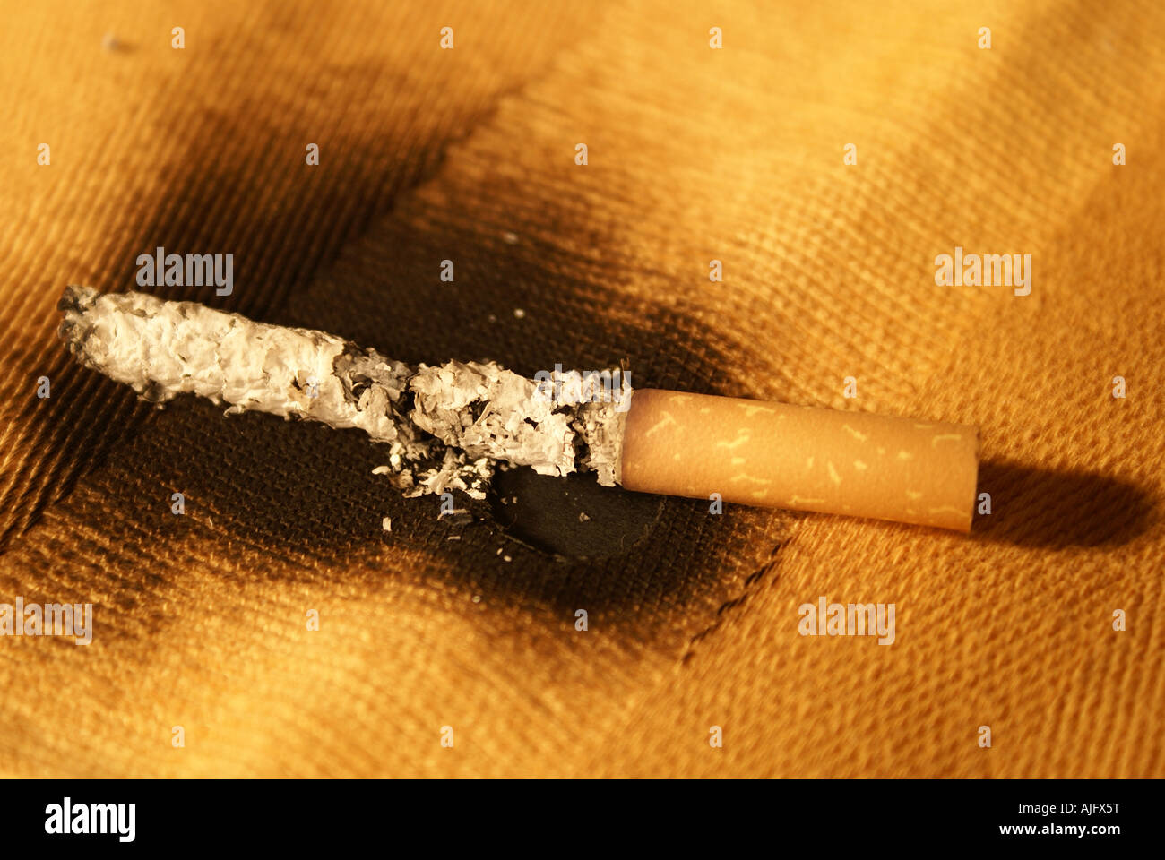 cigarette fire Stock Photo Alamy