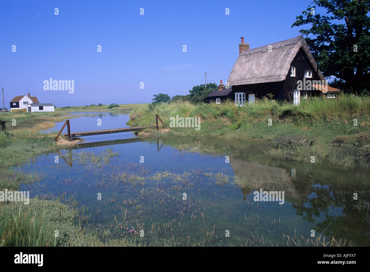 Kirby le Soken Essex The Quay marshes Stock Photo Alamy