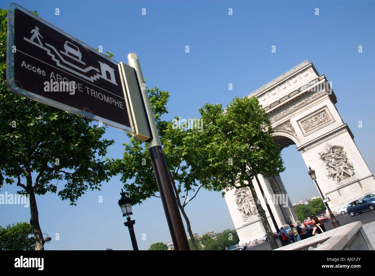 France Ile De France Paris Sign At Entrance To Pedestrian Tunnel Under
