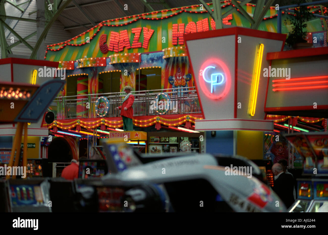 Amusement arcade on the pier in Weston super Mare Somerset Stock Photo