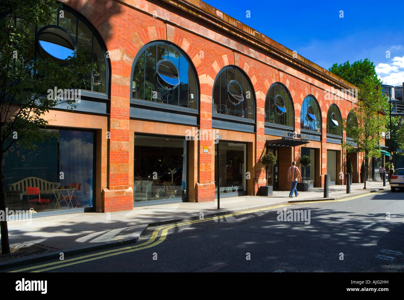 The Conran Shop and Orrery Restaurant in fashionable Marylebone High Street, London Stock Photo