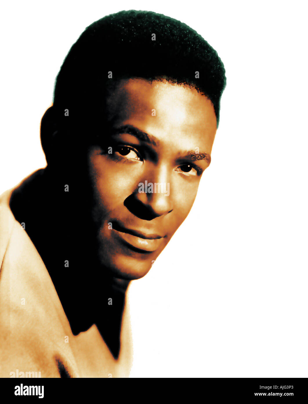 MARVIN GAYE US singer. Colors Stock Photo