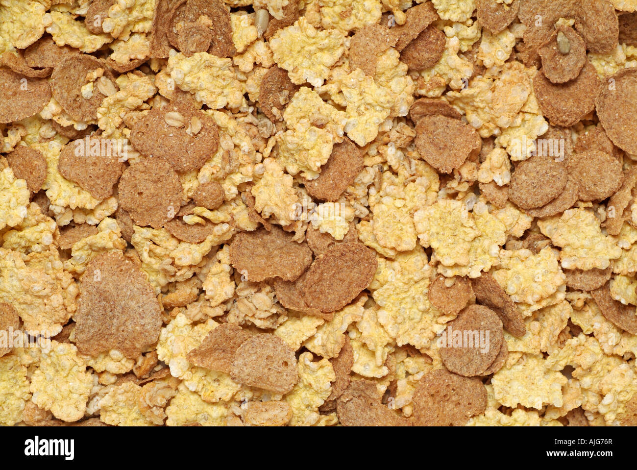 Bran Flakes Breakfast Cereal Stock Photo