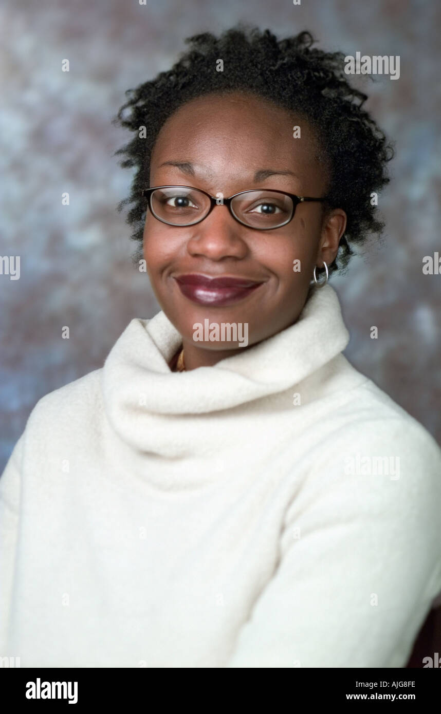 Black african american woman smiling hi-res stock photography and ...