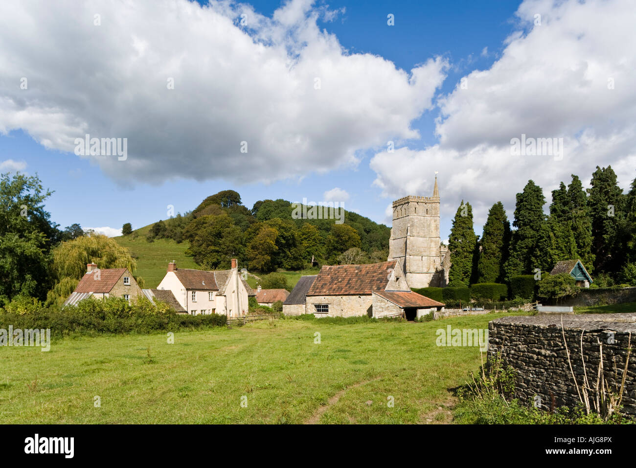 The Cotswold village of Hawkesbury, South Gloucestershire Stock Photo
