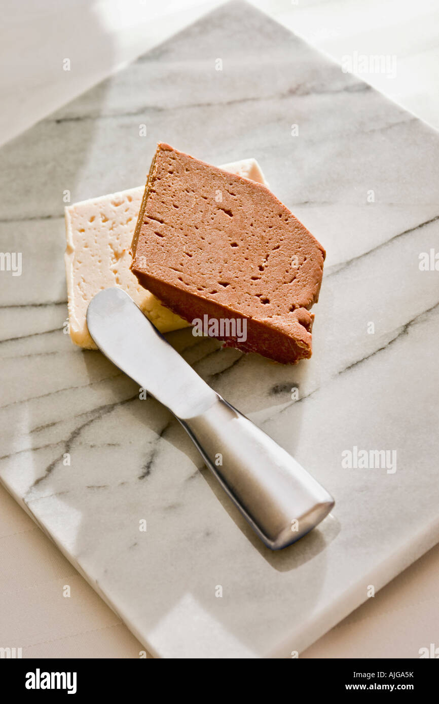 White & Dark Chocolate Stock Photo