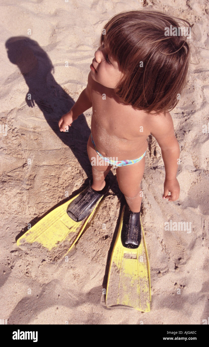Feet fins in sand hires stock photography and images Alamy