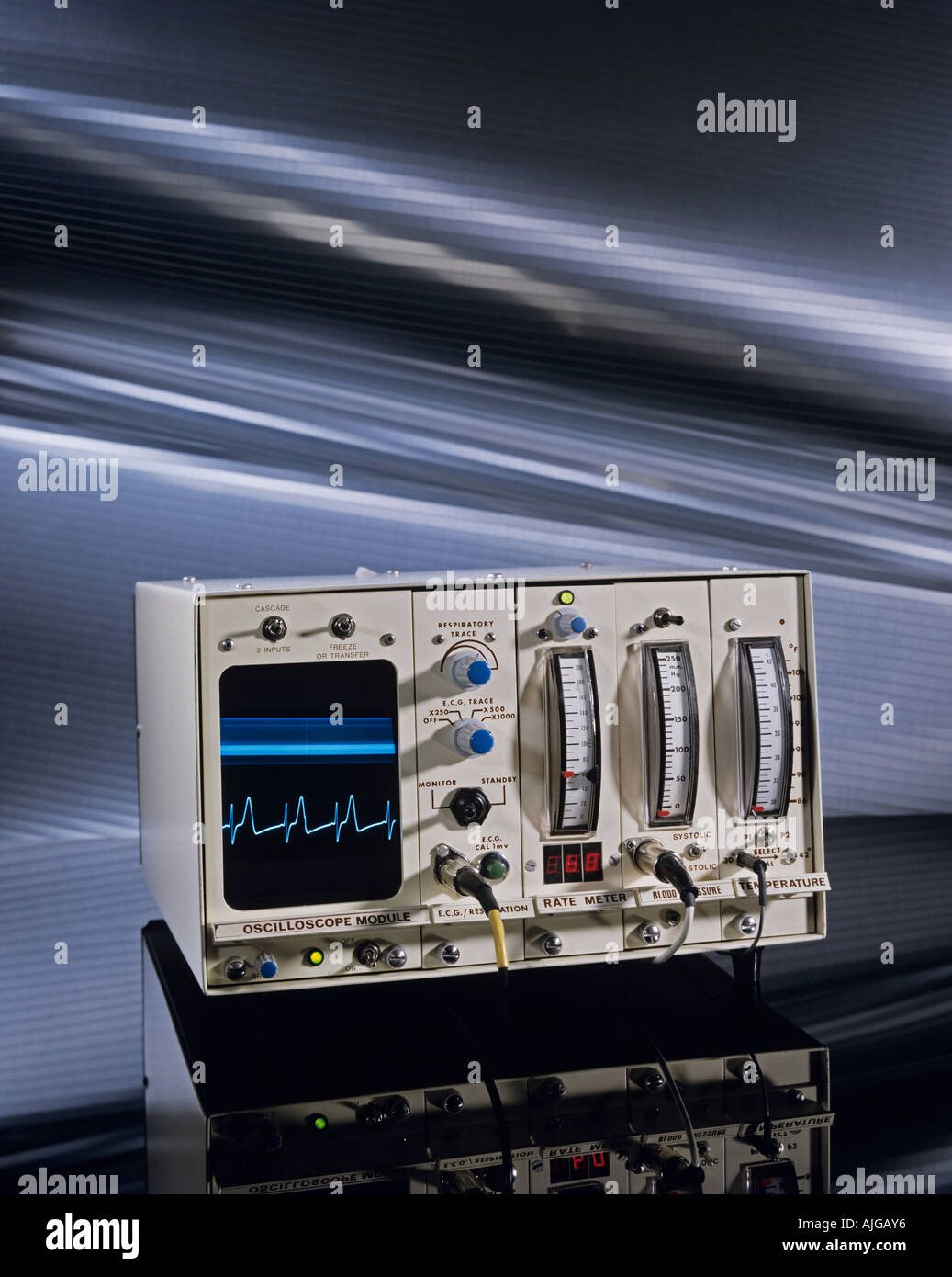 Oscilloscope for use in measuring wavelengths aerospace and defence industries Stock Photo Alamy