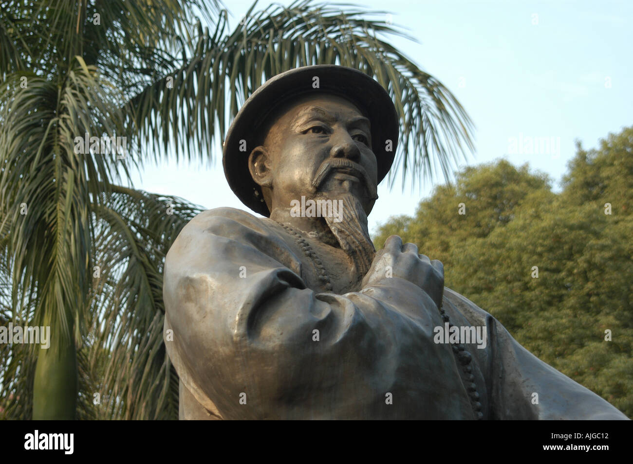 statue of war hero, China Stock Photo Alamy