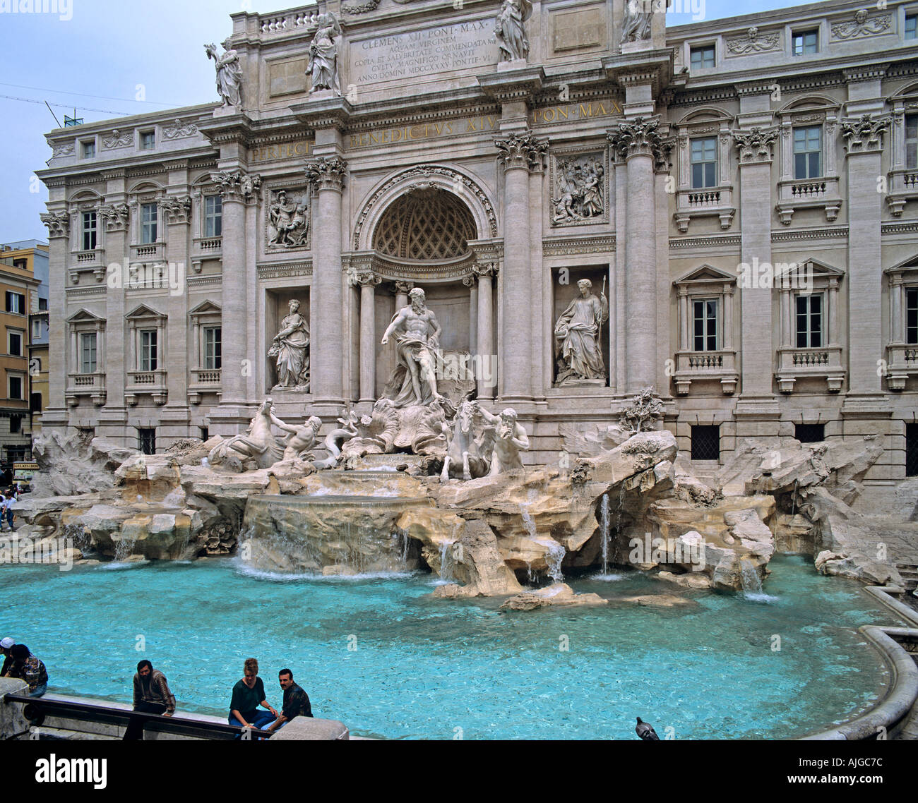 Europa Europe Italien Italy Rom Roma Rome Fontana di Trevi Stock Photo