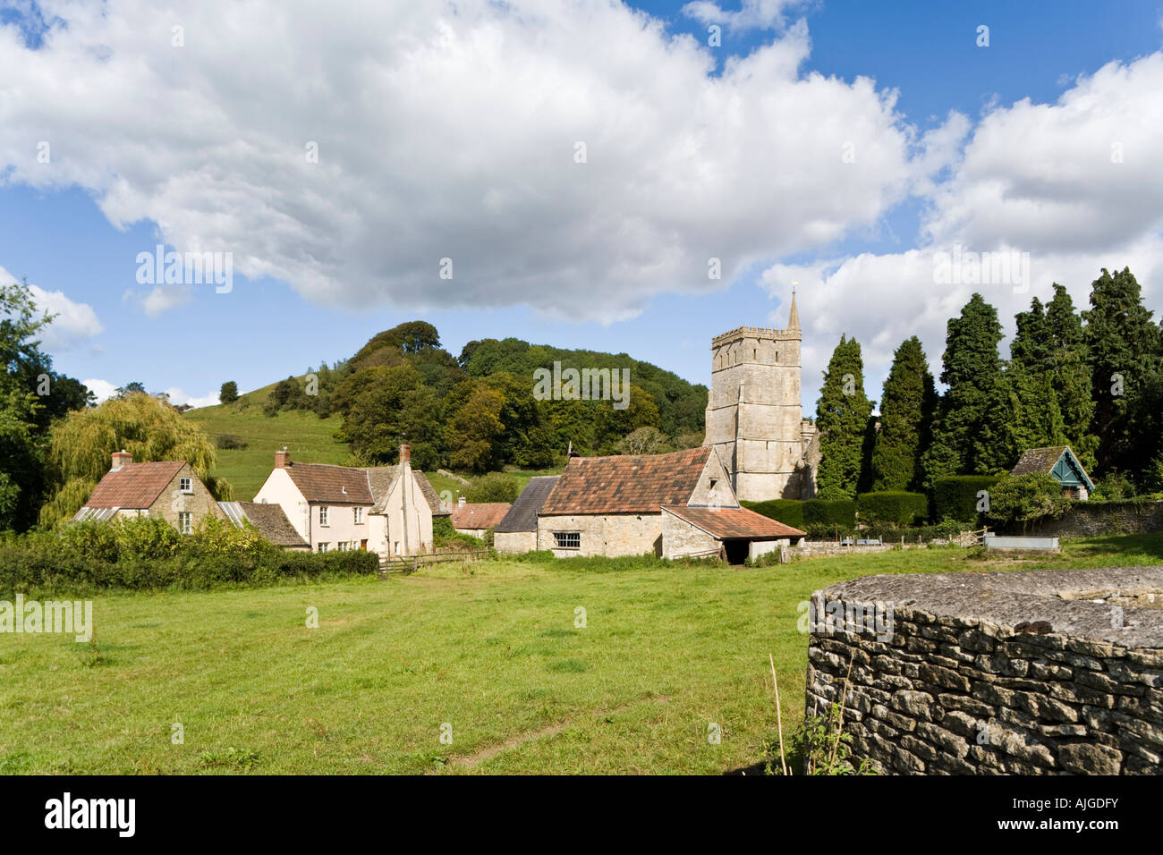 The Cotswold village of Hawkesbury South Gloucestershire Stock Photo Alamy