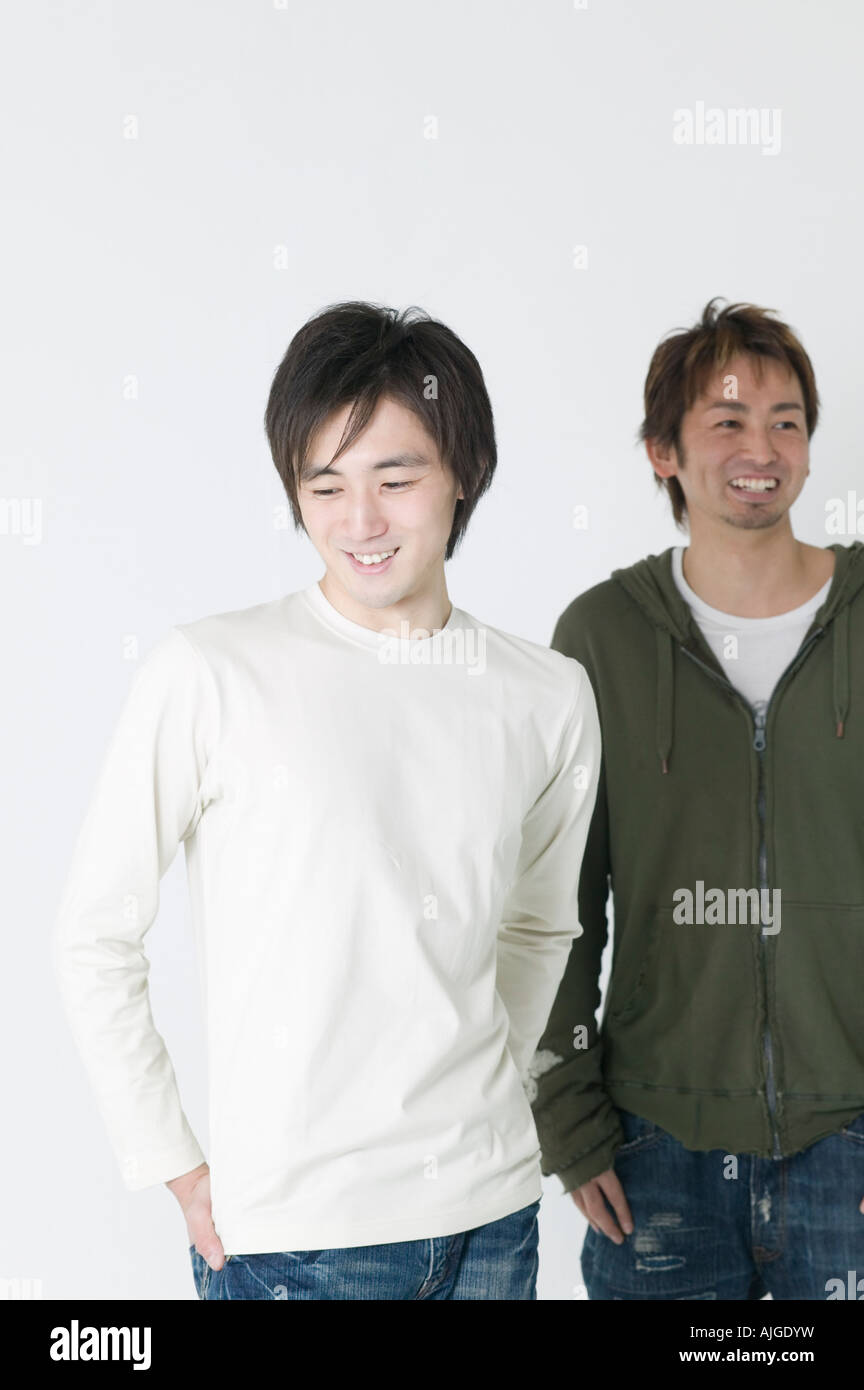 Portrait of two young men Stock Photo - Alamy