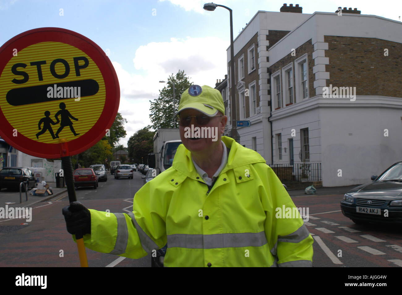 School crossing patrol Hackney London Stock Photo Alamy