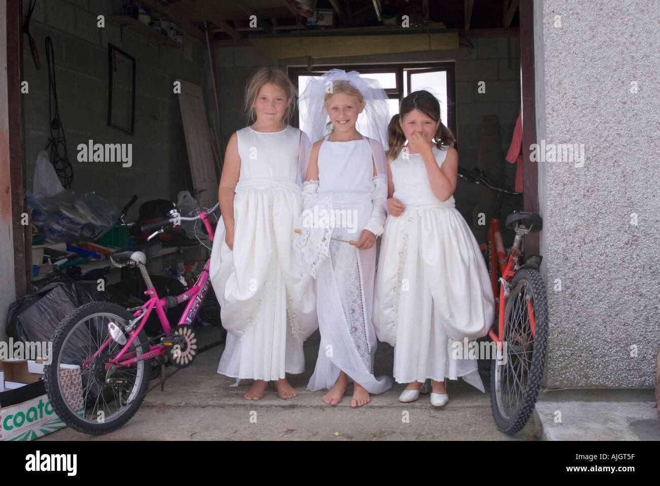 3525 Kids wedding Model released Stock Photo