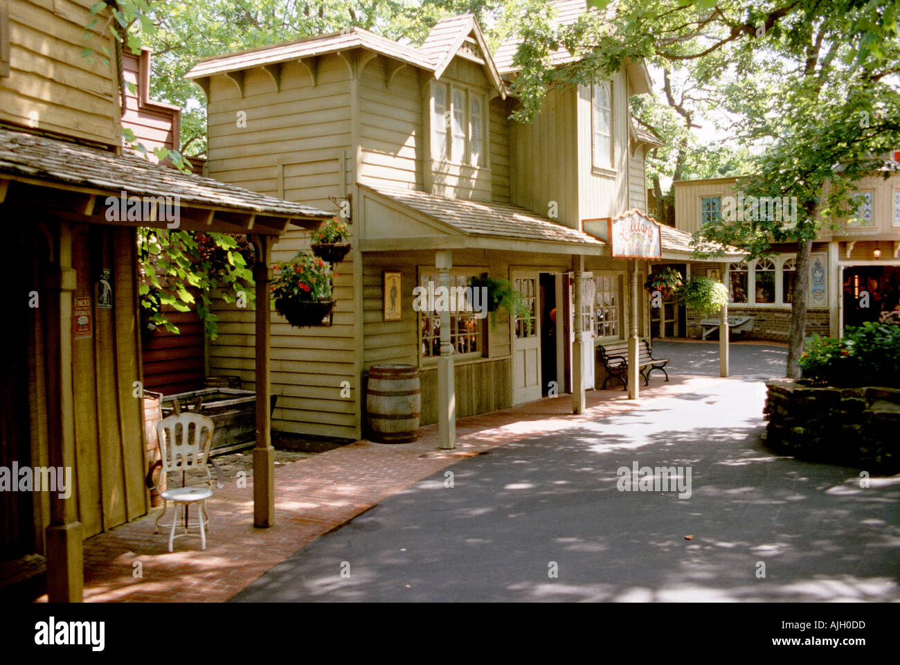 Branson Missouri Silver Dollar City Stock Photo