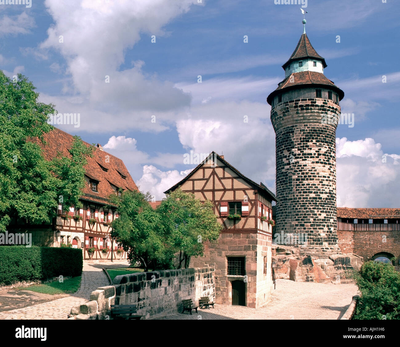 DE - BAVARIA:  The Castle at Nuremberg Stock Photo