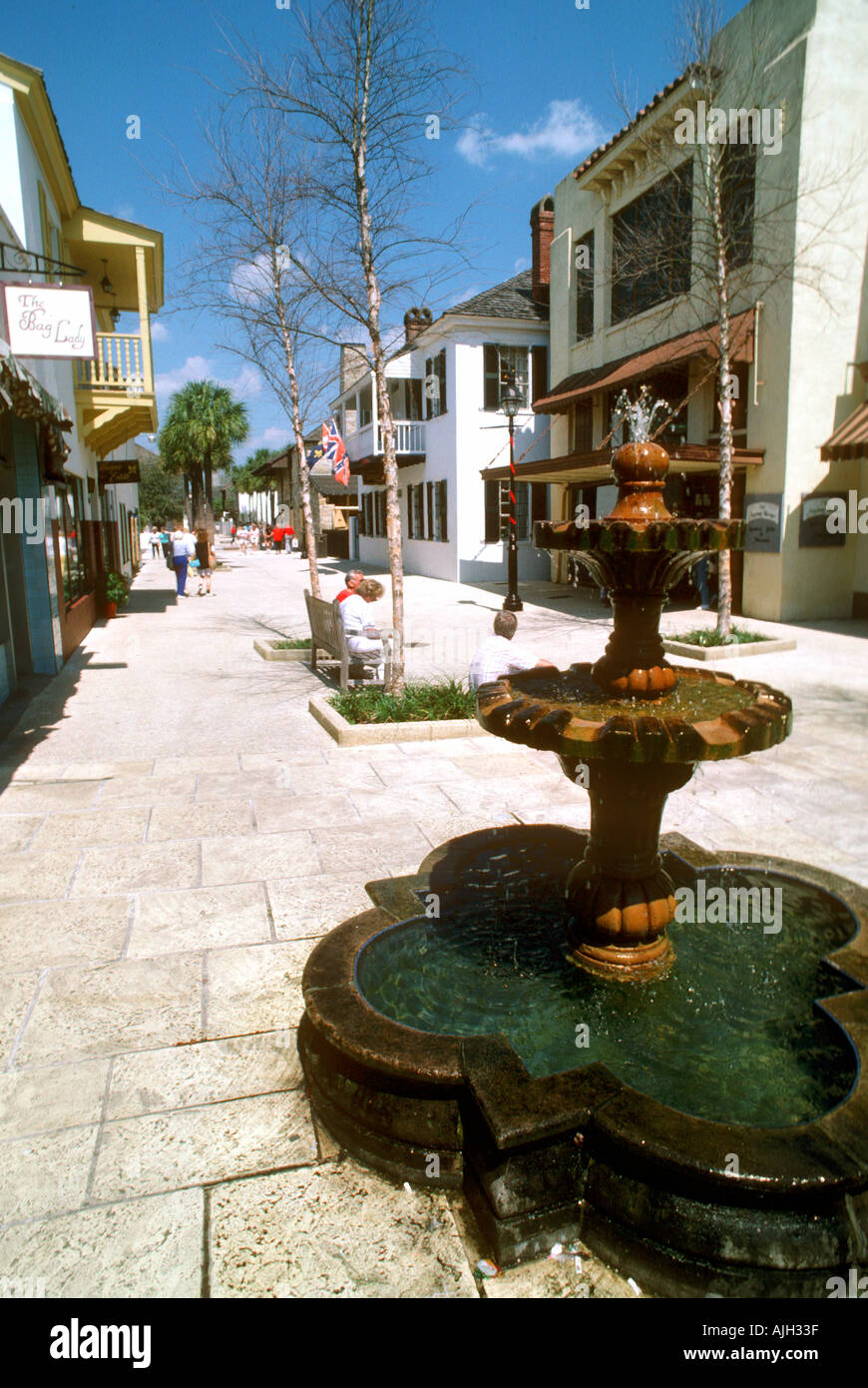 St Street St Augustine Florida Stock Photo Alamy