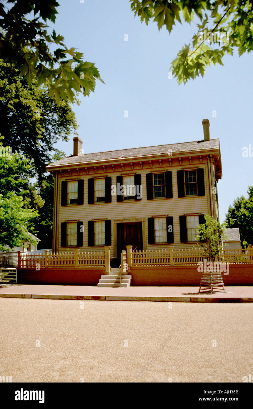 The Abraham Lincoln home Springfield Illinois Stock Photo