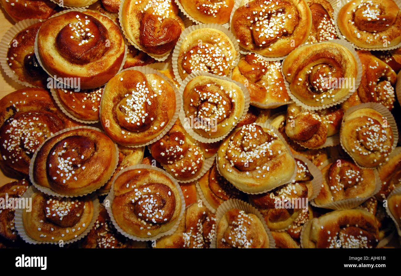 Swedish Cinnamon Buns Stock Photo