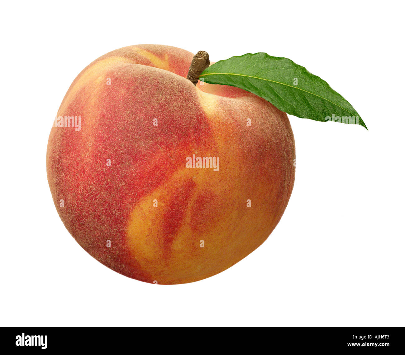Peach Isolated Stock Photo