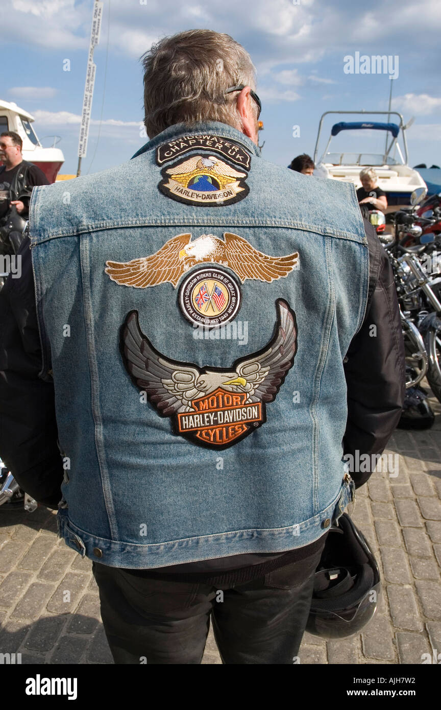 harley davidson denim and leather jacket