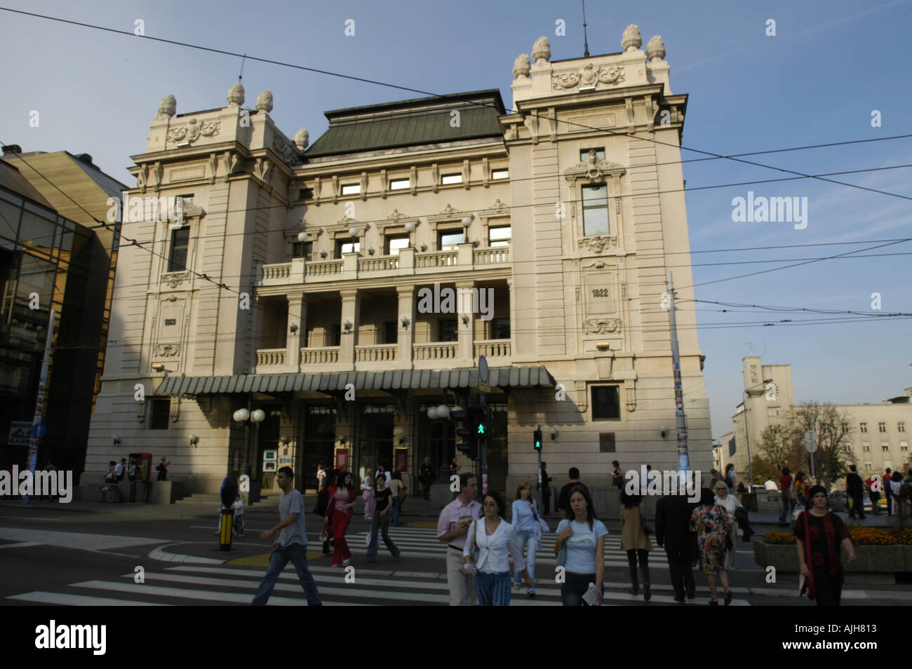 Beograd, city center, square Trg Republike Stock Photo