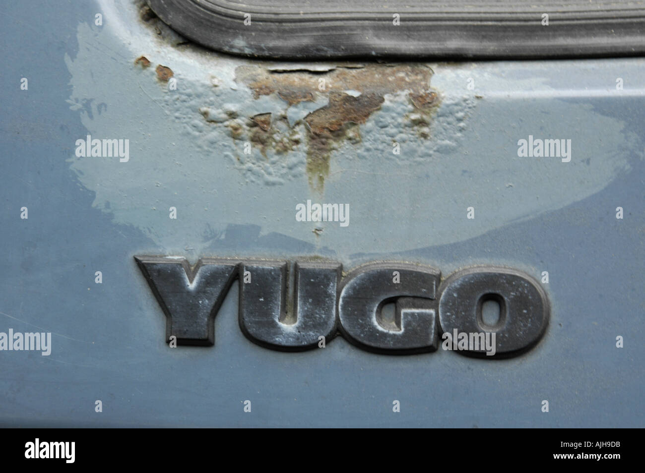 car brand Yugo, rusty Stock Photo