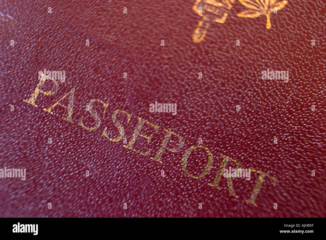 Cover french passport Stock Photo Alamy