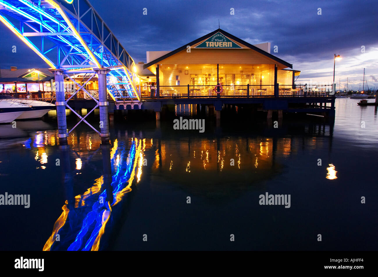 Fishermans Wharf Tavern Mariners Cove Gold Coast Queensland Australia