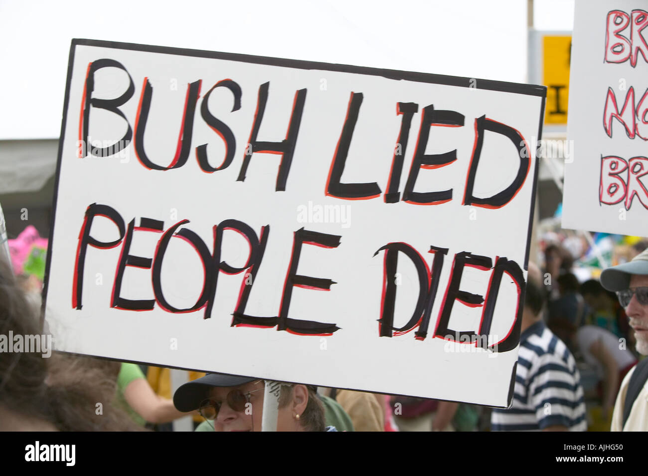 sign-at-demonstration-against-the-bush-administration-and-the-war-AJHG50.jpg