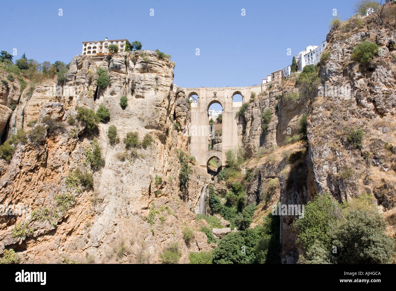 ronda bridge puente nuevo Stock Photo