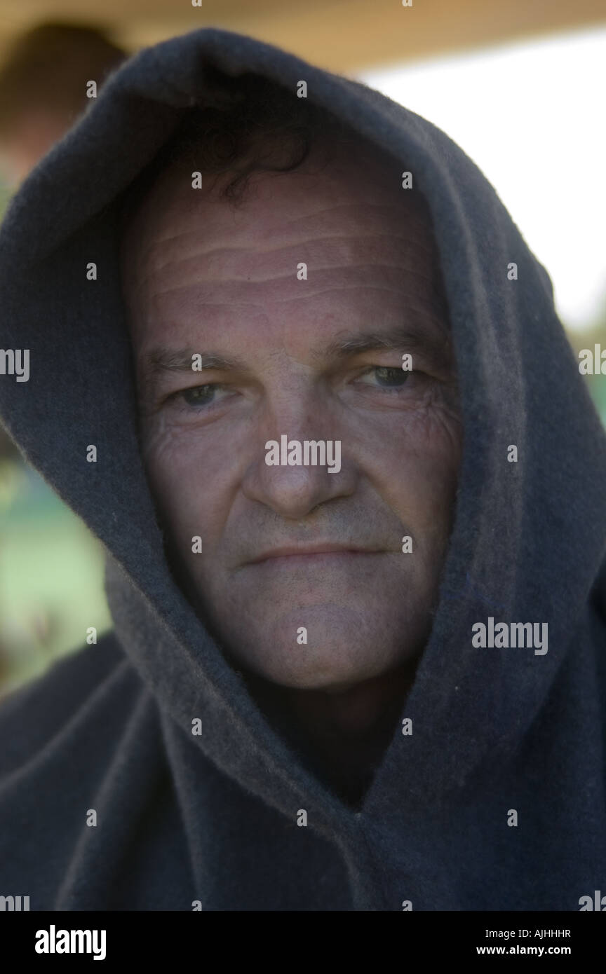 medieval knight in warm clothing Stock Photo Alamy